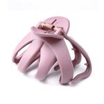 10 stks Frosted Dames Coiffure Hair Grab Haar Clip (Paars Roze)