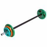Aerobic Halterset 19,3 kg - Gripper Gietijzer - Halterstang Met 6 Gewichten - Gorilla Sports