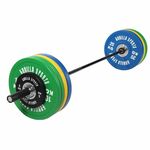 140 kg Olympische Halterset met Bumper Plates - 50/51 mm