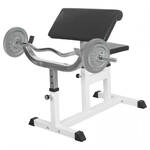 Biceps Curlbank met 40 kg Halterset Gietijzer - Gorilla Sports