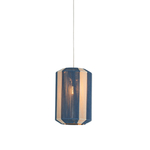 KS Verlichting Hanglamp Detroit Industry retro blauw 6587