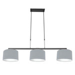 Steinhauer Hanglamp Sparkled Light metaal met lichtblauwe kap 3993ST