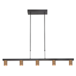 Highlight Kantoor hanglamp Perugia brons - 5x GU10 H5678.32