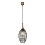 Trio Landelijke eettafelhanglamp Soraya brons 365400304