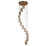 Searchlight 4-lichts hanglamp Cyclone brons 97292-4CP