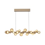Highlight Hanglamp Dynasty 5 lichts L 105 cm champagne-zwart
