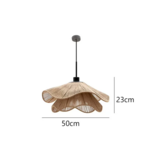 WabiRope Aura: Scandinavische Wabi Sabi Hennep Touw Hanglamp