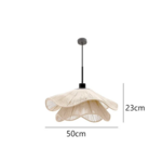 WabiRope Aura: Scandinavische Wabi Sabi Hennep Touw Hanglamp