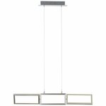 Trio Hanglamp Paros geborsteld metaal 73043107