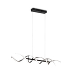 Trio Design led hanglamp Sequence geborsteld metaal 341810205