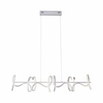 Trio Hanglamp Blaze zwart met metaal 341210305