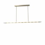 Masterlight Hanglamp eettafel - kantoor Vigo 170cm nikkel mat 2632-37-06-DW