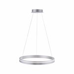 Masterlight Hanglamp eettafel - kantoor Vigo 130cm nikkel met zwart 2631-37-05-DW