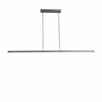 Masterlight Hanglamp eettafel - kantoor Vigo 170cm nikkel met zwart 2632-37-05-DW