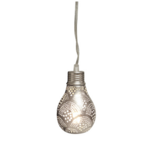 Hanglamp Pear Zilver Fan in 2 maten