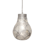 Hanglamp Pear Zilver Fan in 2 maten