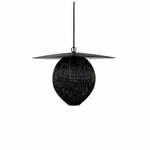 Lena vlakke hanglamp geel klein 28cm