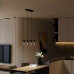 Hanglamp Mayson smoke glas mat zwart S
