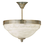 Hanglamp glas Ribbel e27 Retro goud
