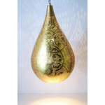 Marokkaanse hanglamp &apos;Marian&apos; Oosterse hanglamp druppel filigrain stijl goud/goud