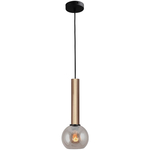 SLV Forchini M PD-1 zwart / goud hanglamp