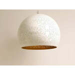 Hanglamp wit goud &apos;Will&apos; Oosterse hanglamp filigrain stijl open wit/goud 40 cm