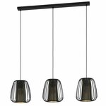 Eglo Hanglamp Curasao staal zwart /staal textiel zwart,goud