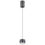 Steinhauer Design hanglamp Fluxy 120cm grijs 4189ST