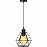 Hanglamp glas Edi ribbel rond E27 25 cm