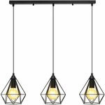 LED Hanglamp - Hangverlichting - Aigi Elsa - E27 Fitting - 1-lichts - Retro - Klassiek - Mat Zwart - Aluminium