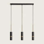 Hanglamp glas goud &apos;Medine&apos; rond led 170mm