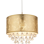 Globo Gouden hanglamp Amy met kristal 15187H3