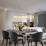 Richmond Hanglamp Briget Crystal, 8-lamps - Goud