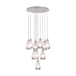 Masterlight Strakke design eettafellamp Denia 2 3-lichts nikkel mat 2082-37-100-3-DW