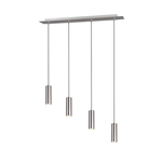 Eglo Hanglamp Yorth pendel nikkel met roze snoer 32526