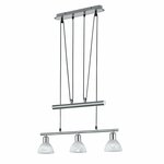 Searchlight Klassieke hanglamp Lodge 8-lichts zilver 82918-8SS