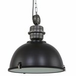 Eglo Hanglamp Sendero Oval nikkel mat met licht houtbruin 96194