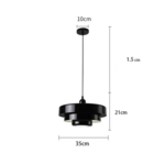 Moderne Ufo-Vormige Kroonluchter Vintage Hanglamp