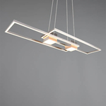Steinhauer Led kantoor hanglamp Bloc RVS 3296ST