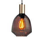 Masterlight 6-lichts hanglamp - goud - Porto met Nicolette red glazen 2711-05-02-130-25613