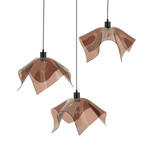 By-Boo Hanglamp Nims Acryl, 3-lamps - Bruin