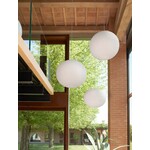 Retro Glazen Bloem Creme Hanglamp