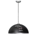 Mezzo tondo krijt zwart zilver 50cm hanglamp