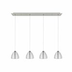 Hanglamp Whires zilver 4 lichts