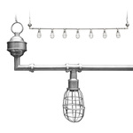 Hanglamp Sandford 7-l silver