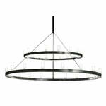 FontanaArte - Chandelier Groot geverfd metaal Hanglamp zwart wit