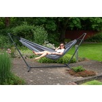 'Easy & Comfort' Black white Tweepersoons Hangmatset - 150 kg - Zwart - Colombiaanse - Tropilex