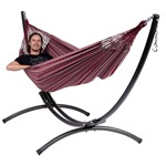 'Arc & Comfort' Bordeaux Tweepersoons Hangmatset - 180 kg - Rood - Colombiaanse - Tropilex