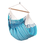 Hangstoel, azuurblauw/marine, 110 cm
