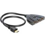 Nedis 3-poorts HDMI switch zwart